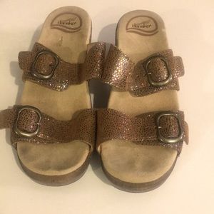Dansko brown leather sandals size 36